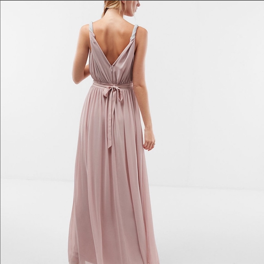 Express Twist Strap Maxi Dress w/embellished belt
